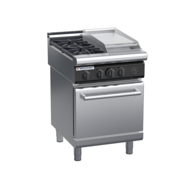 waldorf cue rn8413gl-c0 600mm gas oven range with low splashback
