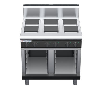 waldorf bold rn8600eh-cb-b0 900mm electric cooktop sealed hobs on cabinet base with high splashback