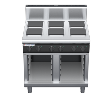 waldorf cue rn8600eh-cb-c0 900mm electric cooktop sealed hobs on cabinet base with high splashback