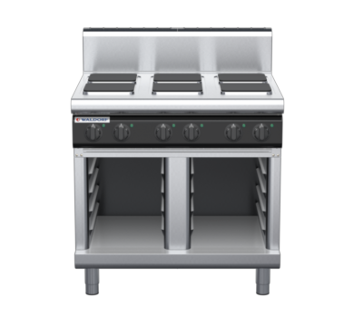 waldorf cue rn8600eh-cb-c0 900mm electric cooktop sealed hobs on cabinet base with high splashback