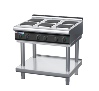 waldorf cue rn8600el-ls-c0 900mm electric cooktop sealed hobs on leg stand with low splashback