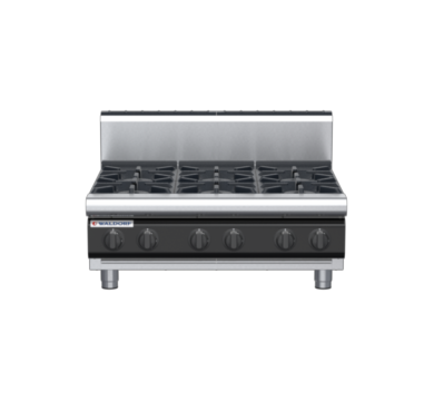 waldorf cue rn8600gh-b-c0 900mm gas cooktop bench model with high splashback