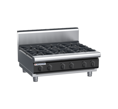 waldorf cue rn8600gh-b-c0 900mm gas cooktop bench model with high splashback