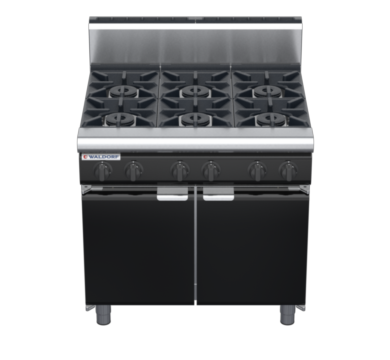 waldorf bold rn8600gh-cd-b0 900mm gas cooktop oncabinet base with door and high splashback
