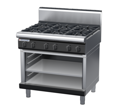 waldorf bold rn8600gh-ob-b0 900mm gas cooktop on open base with high splashback