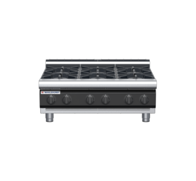 waldorf cue rn8600gl-b-c0 900mm gas cooktop bench model with low splashback