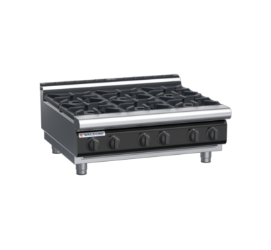 waldorf cue rn8600gl-b-c0 900mm gas cooktop bench model with low splashback