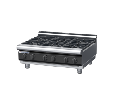waldorf cue rn8600gl-b-c0 900mm gas cooktop bench model with low splashback