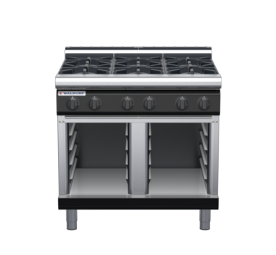 waldorf bold rn8600gl-cb-b0 900mm gas cooktop on cabinet base with low splashback