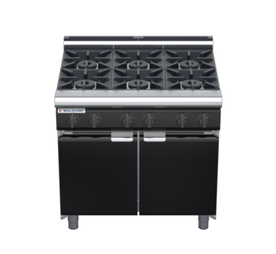 waldorf bold rn8600gl-cd-b0 900mm gas cooktop oncabinet base with door and low splashback