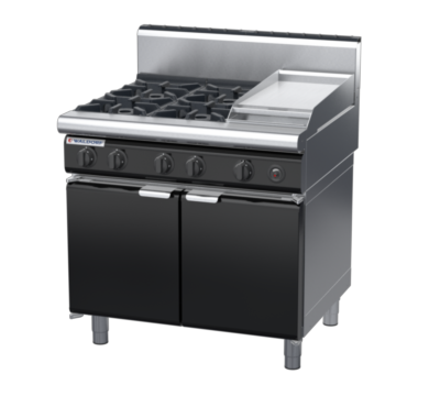 waldorf bold rn8603gh-cd-b0 900mm gas cooktop oncabinet base with door and high splashback