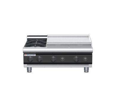 waldorf cue rn8606gl-b-c0 900mm gas cooktop bench model with low splashback