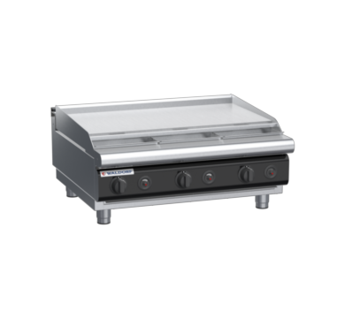 waldorf cue rn8609gl-b-c0 900mm gas cooktop bench model with low splashback