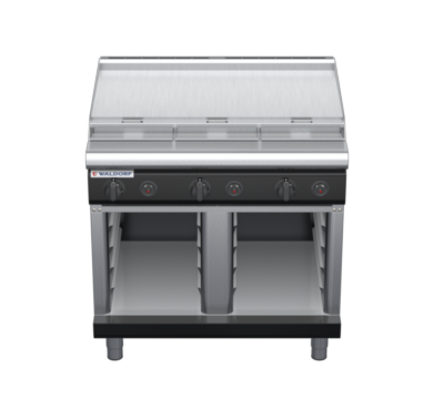 waldorf bold rn8609gl-cb-b0 900mm gas cooktop on cabinet base with low splashback