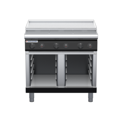 waldorf bold rn8609gl-cb-b0 900mm gas cooktop on cabinet base with low splashback