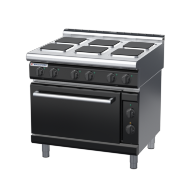 waldorf bold rn8610ecl-b0 900mm electric sealed hobs oven range with low splashback