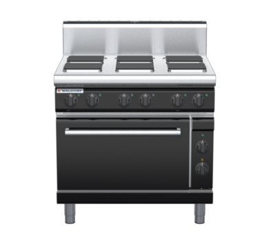 waldorf bold rn8610eh-b0 900mm electric sealed hobs oven range with high splashback