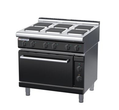 waldorf bold rn8610el-b0 900mm electric sealed hobs oven range with low splashback