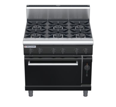 waldorf bold rn8610gch-b0 900mm gas oven range with high splashback