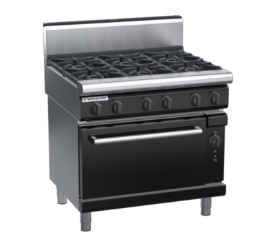 waldorf bold rn8610gch-b0 900mm gas oven range with high splashback