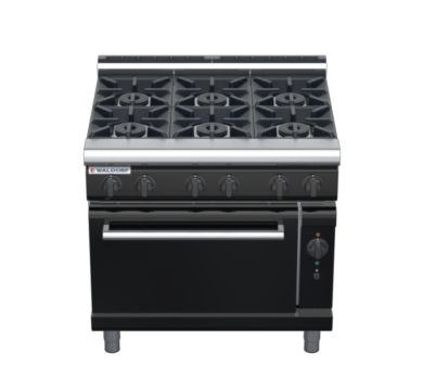 waldorf bold rn8610gcl-b0 900mm gas oven range with low splashback