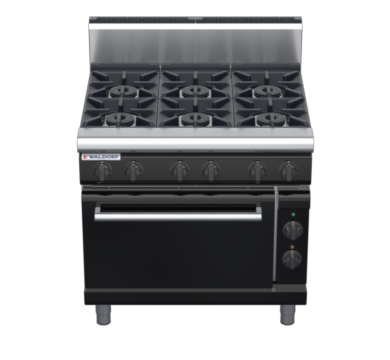 waldorf bold rn8610geh-b0 900mm gas oven range with high splashback