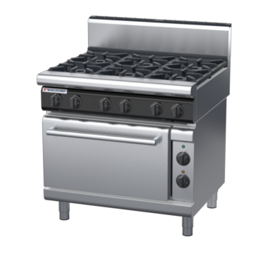 waldorf cue rn8610gech-c0 900mm gas oven range with high splashback