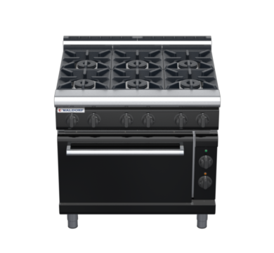 waldorf bold rn8610gecl-b0 900mm gas oven range with low splashback