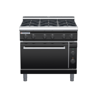 waldorf bold rn8610gecl-b0 900mm gas oven range with low splashback
