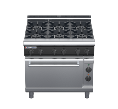 waldorf cue rn8610gecl-c0 900mm gas oven range with low splashback