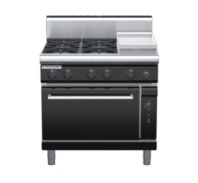 waldorf bold rn8613gch-b0 900mm gas oven range with high splashback
