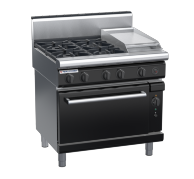 waldorf bold rn8613gch-b0 900mm gas oven range with high splashback