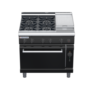 waldorf bold rn8613gcl-b0 900mm gas oven range with low splashback