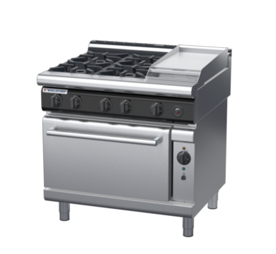 waldorf cue rn8613gcl-c0 900mm gas oven range with low splashback