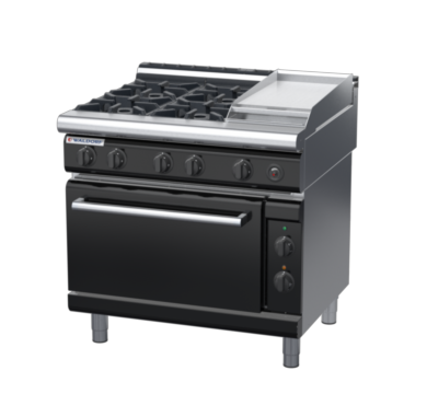 waldorf bold rn8613gecl-b0 900mm gas oven range with low splashback