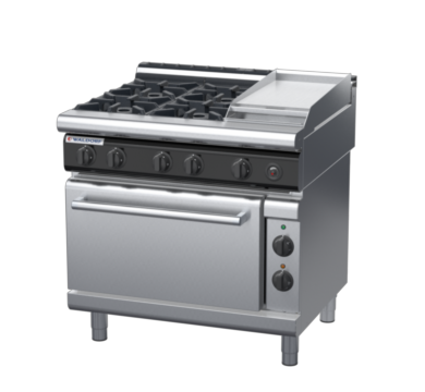 waldorf cue rn8613gecl-c0 900mm gas oven range with low splashback