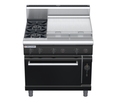 waldorf bold rn8616gch-b0 900mm gas oven range with high splashback