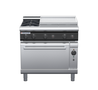 waldorf cue rn8616gcl-c0 900mm gas oven range with low splashback