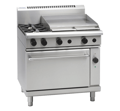 waldorf 800 series rnl8616gec - 900mm gas range electric convection oven low back version