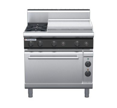 waldorf cue rn8616geh-c0 900mm gas oven range with high splashback