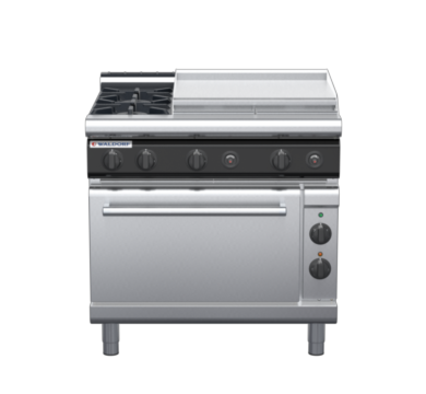 waldorf cue rn8616gecl-c0 900mm gas oven range with low splashback