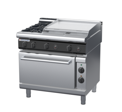 waldorf cue rn8616gecl-c0 900mm gas oven range with low splashback