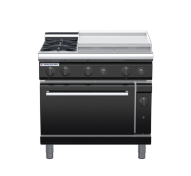 waldorf bold rn8616gl-b0 900mm gas oven range with low splashback