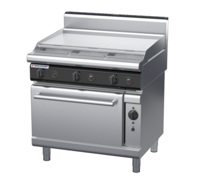 waldorf cue rn8619gch-c0 900mm gas oven range with high splashback