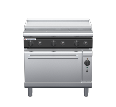 waldorf cue rn8619gcl-c0 900mm gas oven range with low splashback