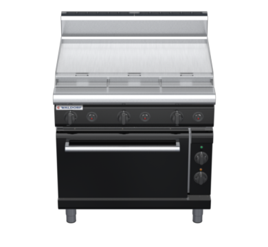 waldorf bold rn8619gech-b0 900mm gas oven range with high splashback