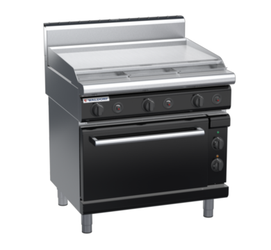 waldorf bold rn8619gech-b0 900mm gas oven range with high splashback