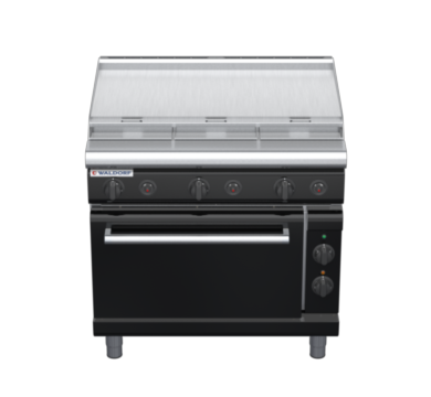 waldorf bold rn8619gecl-b0 900mm gas oven range with low splashback