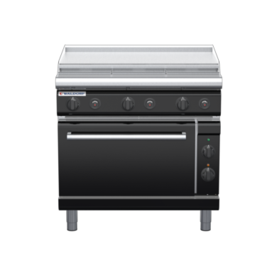 waldorf bold rn8619gecl-b0 900mm gas oven range with low splashback