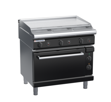 waldorf bold rn8619gecl-b0 900mm gas oven range with low splashback